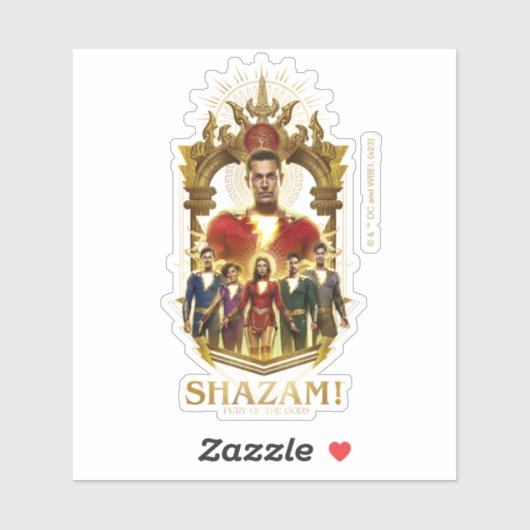 SHAZAM! Furie van de Goden |  Lijst SHAZAMily Sticker (Vel)