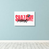 SHAZAM! Furie van de Goden | Logo regenboogbouten Canvas Afdruk (Insitu (Houten vloer))