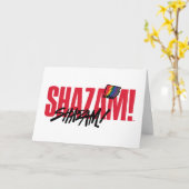 SHAZAM! Furie van de Goden | Logo regenboogbouten Kaart (Gele Bloem)