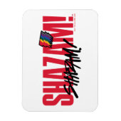 SHAZAM! Furie van de Goden | Logo regenboogbouten Magneet (Verticaal)