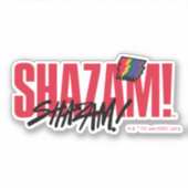 SHAZAM! Furie van de Goden | Logo regenboogbouten Sticker (Voorkant)