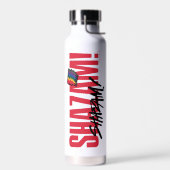 SHAZAM! Furie van de Goden | Logo regenboogbouten Waterfles (Links)