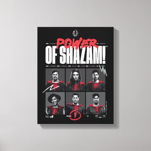 SHAZAM! Furie van de Goden | Macht van de groep SH Canvas Afdruk (Voorkant)