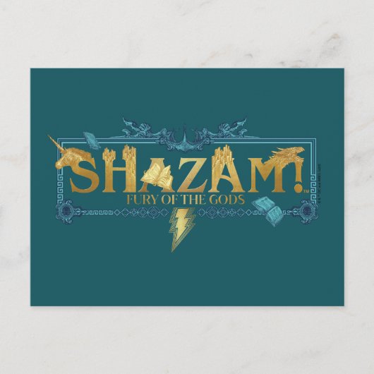 SHAZAM! Furie van de Goden | Mythische Logo Briefkaart (Voorkant)