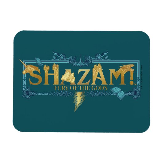 SHAZAM! Furie van de Goden | Mythische Logo Magneet (Horizontaal)