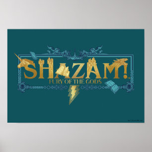 SHAZAM! Furie van de Goden   Mythische Logo Poster