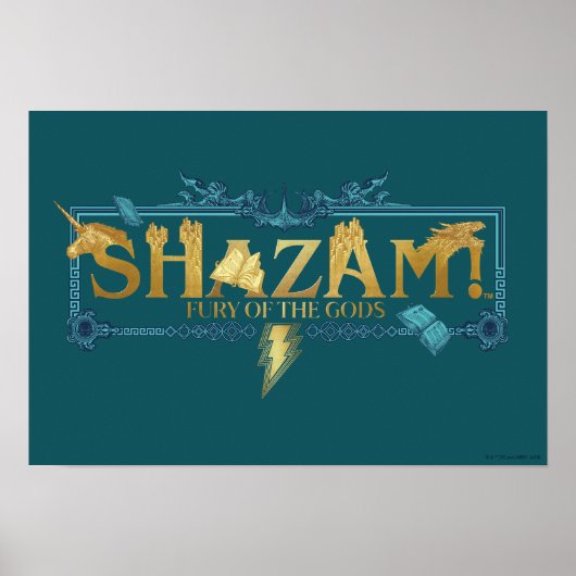SHAZAM! Furie van de Goden | Mythische Logo Poster (Voorkant)