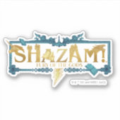 SHAZAM! Furie van de Goden | Mythische Logo Sticker (Voorkant)