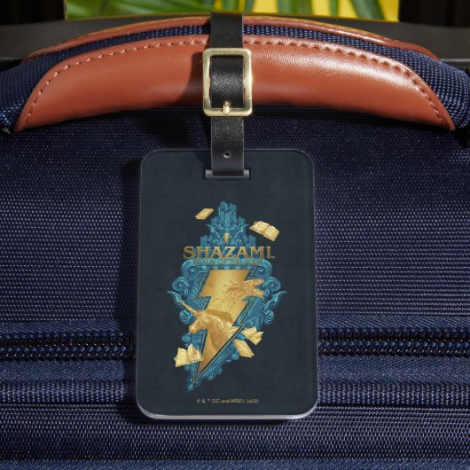 SHAZAM! Furie van de Goden | Omschrijving van de G Bagagelabel (Voorkant Insitu 2)