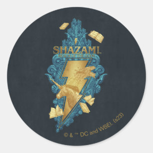 SHAZAM! Furie van de Goden   Omschrijving van de G Ronde Sticker