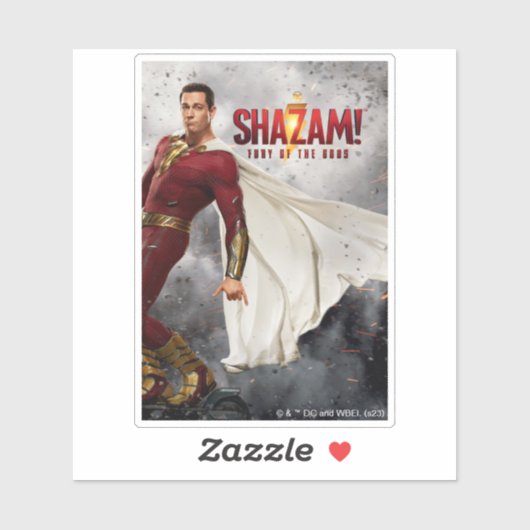 SHAZAM! Furie van de Goden | Poster Losse film oph Sticker (Vel)