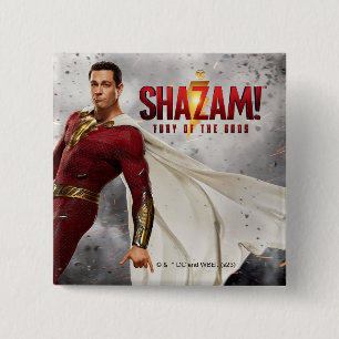 SHAZAM! Furie van de Goden Poster Losse film oph Vierkante Button 5,1 Cm