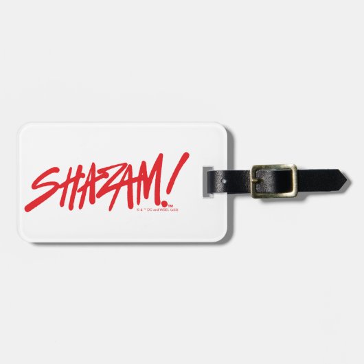 SHAZAM! Furie van de Goden | Rode Logo Bagagelabel (Voorkant horizontaal)