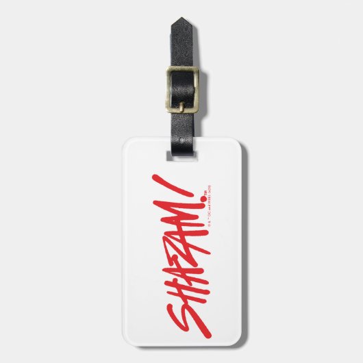 SHAZAM! Furie van de Goden | Rode Logo Bagagelabel (Voorkant verticaal)