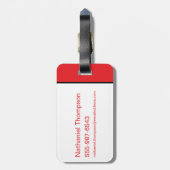 SHAZAM! Furie van de Goden | Rode Logo Bagagelabel (Achterkant verticaal)