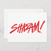 SHAZAM! Furie van de Goden | Rode Logo Briefkaart (Voorkant / Achterkant)