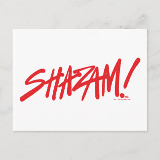 SHAZAM! Furie van de Goden | Rode Logo Briefkaart