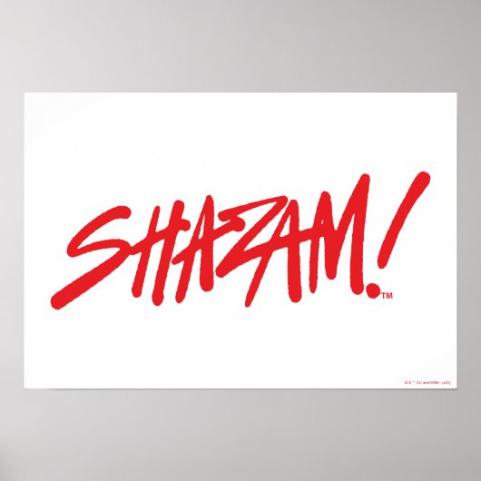 SHAZAM! Furie van de Goden | Rode Logo Poster (Voorkant)