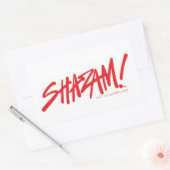 SHAZAM! Furie van de Goden | Rode Logo Rechthoekige Sticker (Envelop)