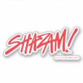 SHAZAM! Furie van de Goden | Rode Logo Sticker (Voorkant)