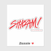 SHAZAM! Furie van de Goden | Rode Logo Sticker (Vel)
