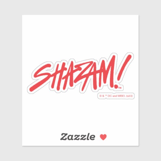 SHAZAM! Furie van de Goden | Rode Logo Sticker (Vel)