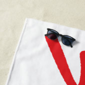 SHAZAM! Furie van de Goden | Rode Logo Strandlaken (In situ)