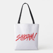 SHAZAM! Furie van de Goden | Rode Logo Tote Bag (Achterkant)
