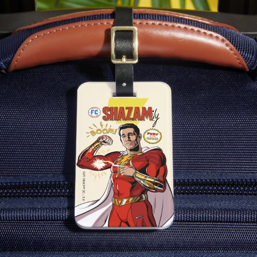 SHAZAM! Furie van de Goden | SHAZAMily Comic Hoesj Bagagelabel (Voorkant Insitu 2)