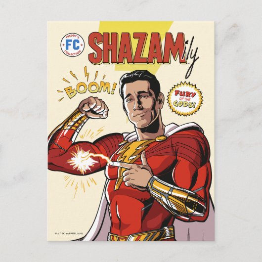 SHAZAM! Furie van de Goden | SHAZAMily Comic Hoesj Briefkaart (Voorkant)