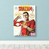 SHAZAM! Furie van de Goden | SHAZAMily Comic Hoesj Canvas Afdruk (Insitu (Houten vloer))