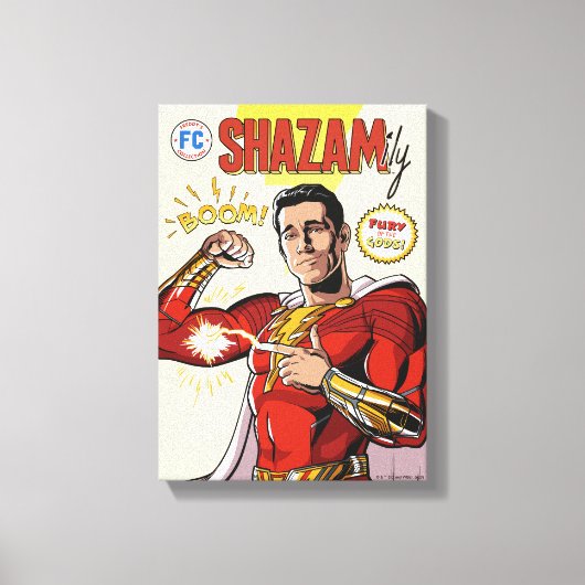 SHAZAM! Furie van de Goden | SHAZAMily Comic Hoesj Canvas Afdruk (Voorkant)