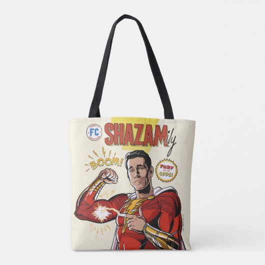 SHAZAM! Furie van de Goden | SHAZAMily Comic Hoesj Tote Bag (Achterkant)
