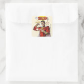 SHAZAM! Furie van de Goden | SHAZAMily Comic Hoesj Vierkante Sticker (Tas)