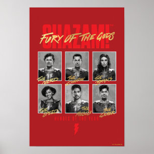 SHAZAM! Furie van de Goden SHAZAMily Yearbook Poster