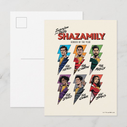 SHAZAM! Furie van de Goden | SLANZAMEolienbouten Briefkaart (Voorkant / Achterkant)