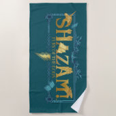 SHAZAM! Fury of the Gods | Mythisch Logo Strandlaken (Voorkant)
