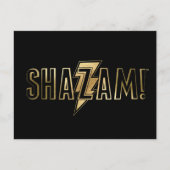 SHAZAM! | Goud Logo Briefkaart (Voorkant)
