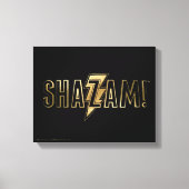 SHAZAM! | Goud Logo Canvas Afdruk (Voorkant)