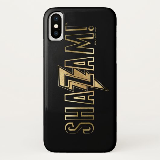 SHAZAM! | Goud Logo Case-Mate iPhone Case (Achterkant)