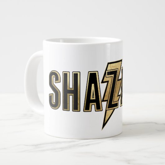 SHAZAM! | Goud Logo Grote Koffiekop (Links)