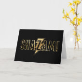 SHAZAM! | Goud Logo Kaart (Gele Bloem)