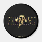 SHAZAM! | Goud Logo Magneet (Voorkant)
