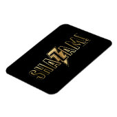 SHAZAM! | Goud Logo Magneet (Linkerzijde)