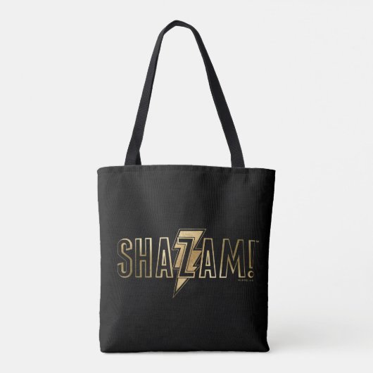 SHAZAM! | Goud Logo Tote Bag (Achterkant)