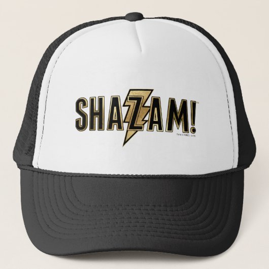 SHAZAM! | Goud Logo Trucker Pet (Voorkant)