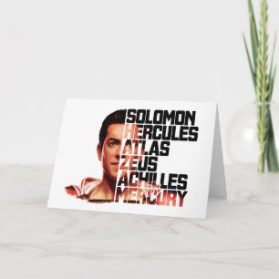 SHAZAM! grafische het Acroniem van de Close-up Kaart