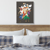 SHAZAM! | Grafische weergave van de Shazam-familie Canvas Afdruk (Insitu (Slaapkamer))