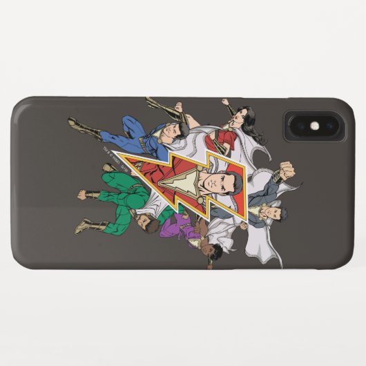 SHAZAM! | Grafische weergave van de Shazam-familie Case-Mate iPhone Case (Achterkant (horizontaal))
