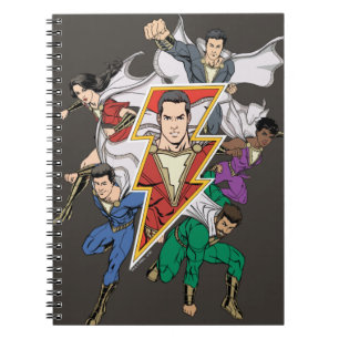 SHAZAM! Grafische weergave van de Shazam-familie Notitieboek